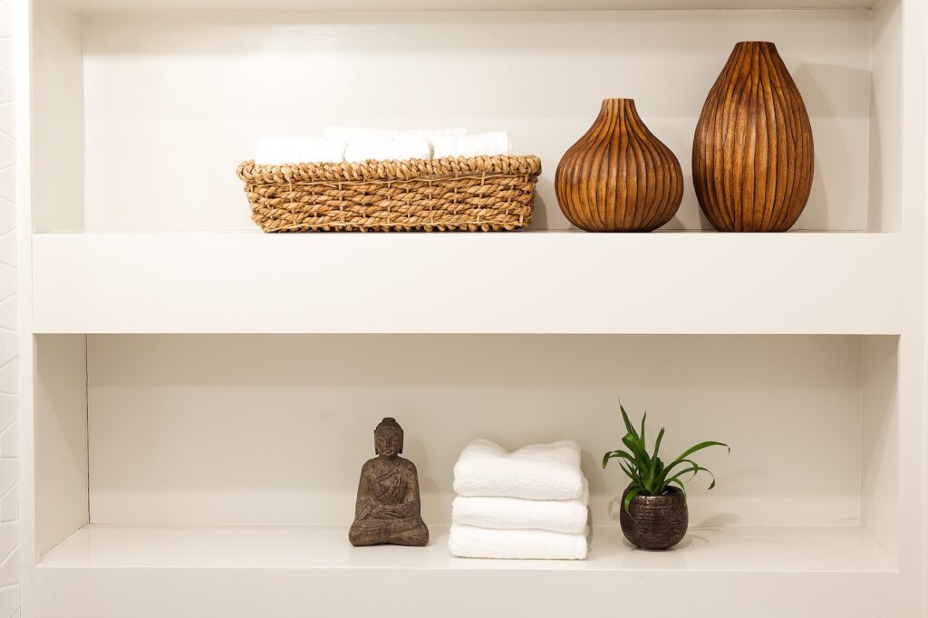 Bathroom Shelves Buddha Statue