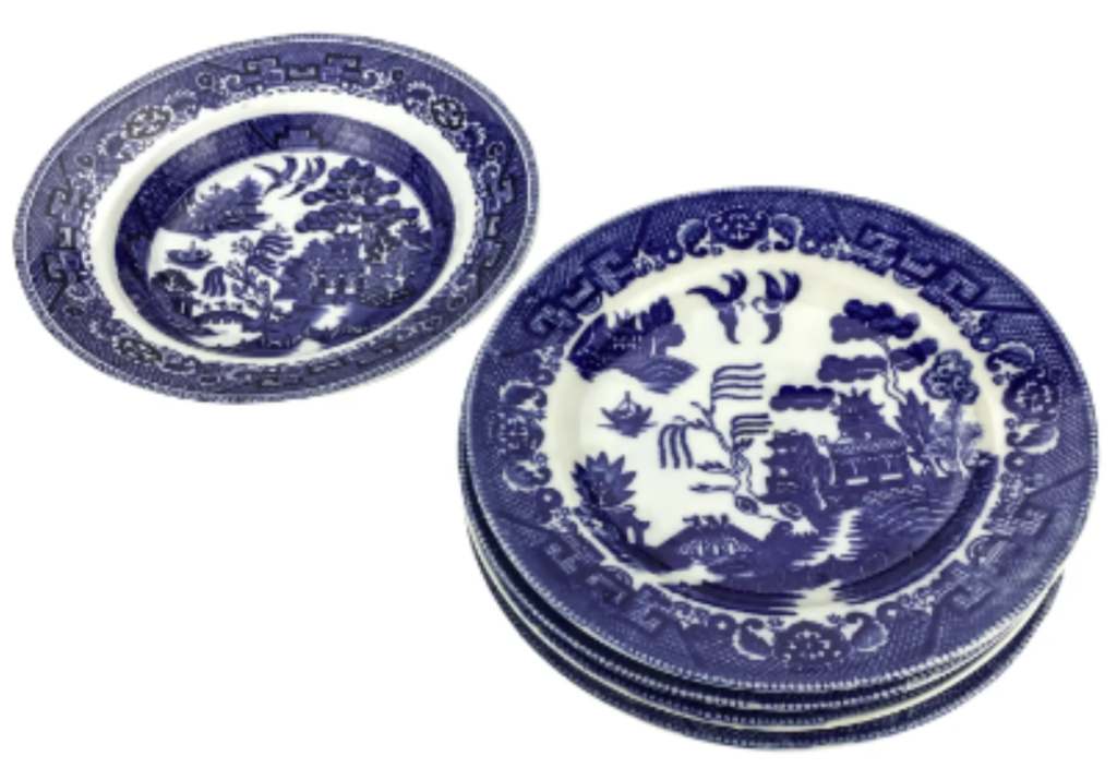 Decorative china dining plates